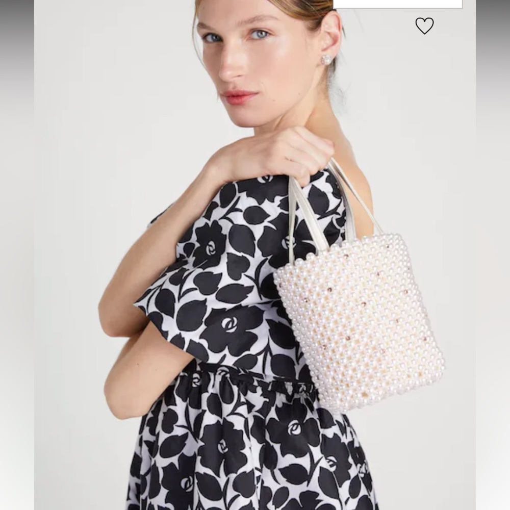Kate Spade Purl Pearl Embellished Small Bucket Bag - Picture 2 of 12